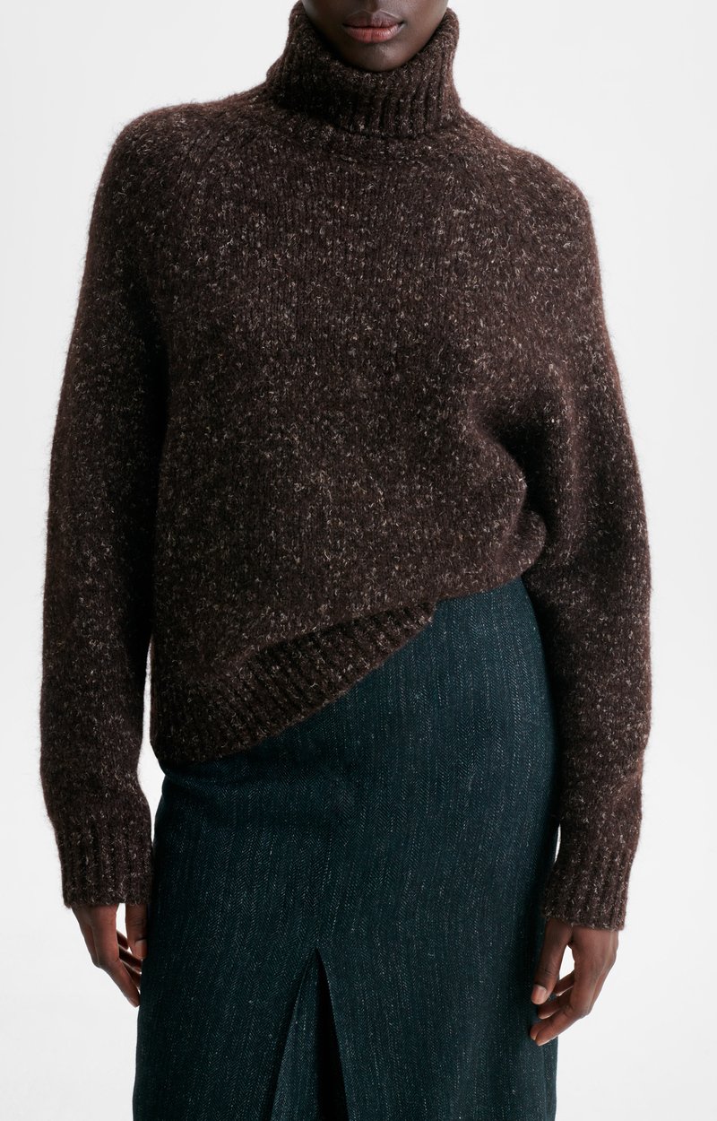 Hideki Sweater Brushed-knit roll-neck jumper CHOCOLATE Vanessa Bruno