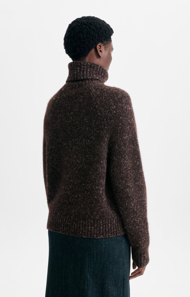 Hideki Sweater Brushed-knit roll-neck jumper CHOCOLATE Vanessa Bruno