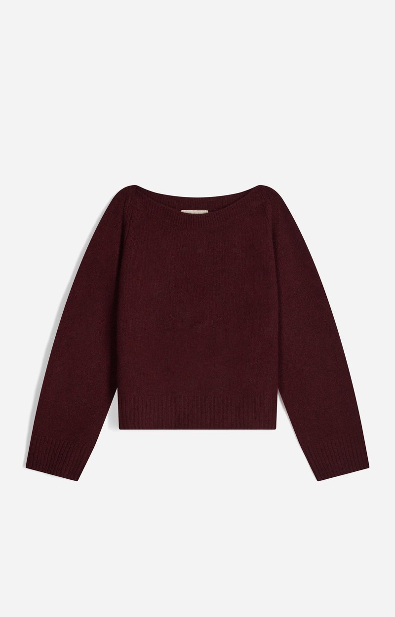 Hestia Sweater Cashmere boat-neck jumper BURGUNDY Vanessa Bruno