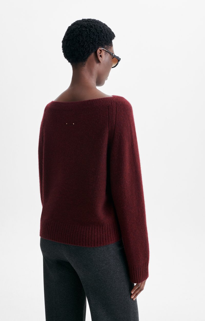 Hestia Sweater Cashmere boat-neck jumper BURGUNDY Vanessa Bruno