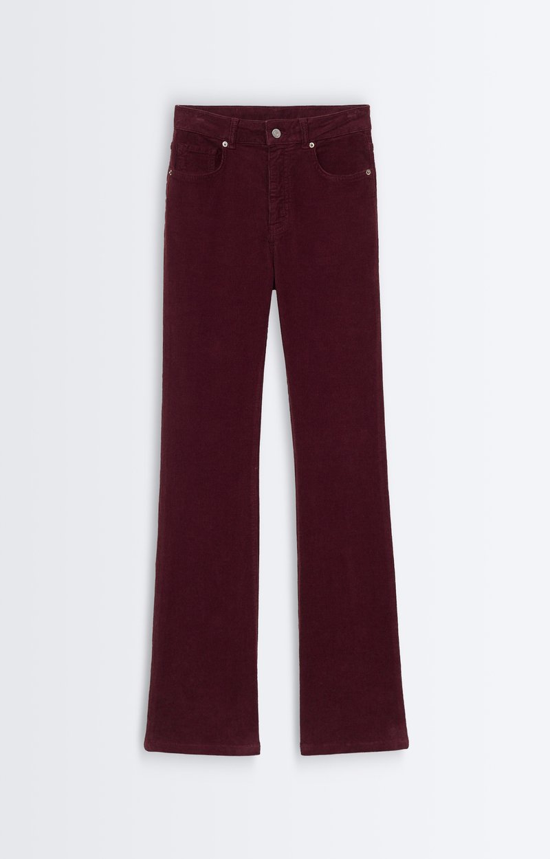 Jerry Jeans Bootcut corduroy jeans, high waist BURGUNDY Vanessa Bruno