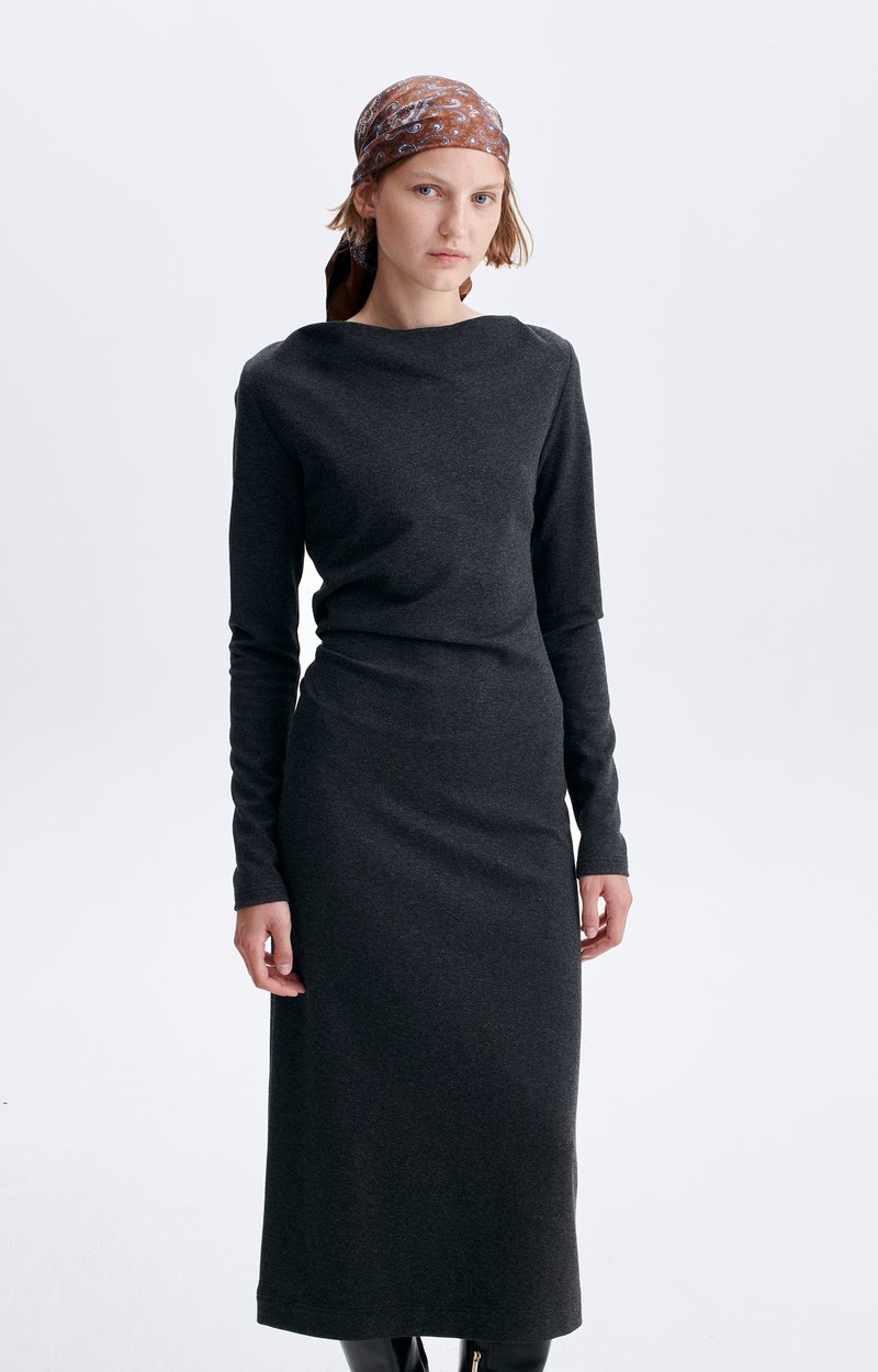 Hocine Dress Boat-neck midi dress ANTHRACITE Vanessa Bruno