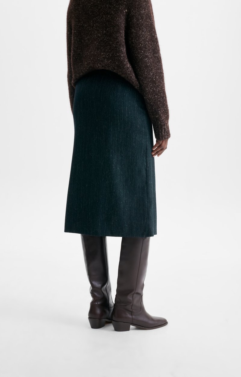 Horphe Skirt Straight wool-herringbone skirt DARK GREEN Vanessa Bruno