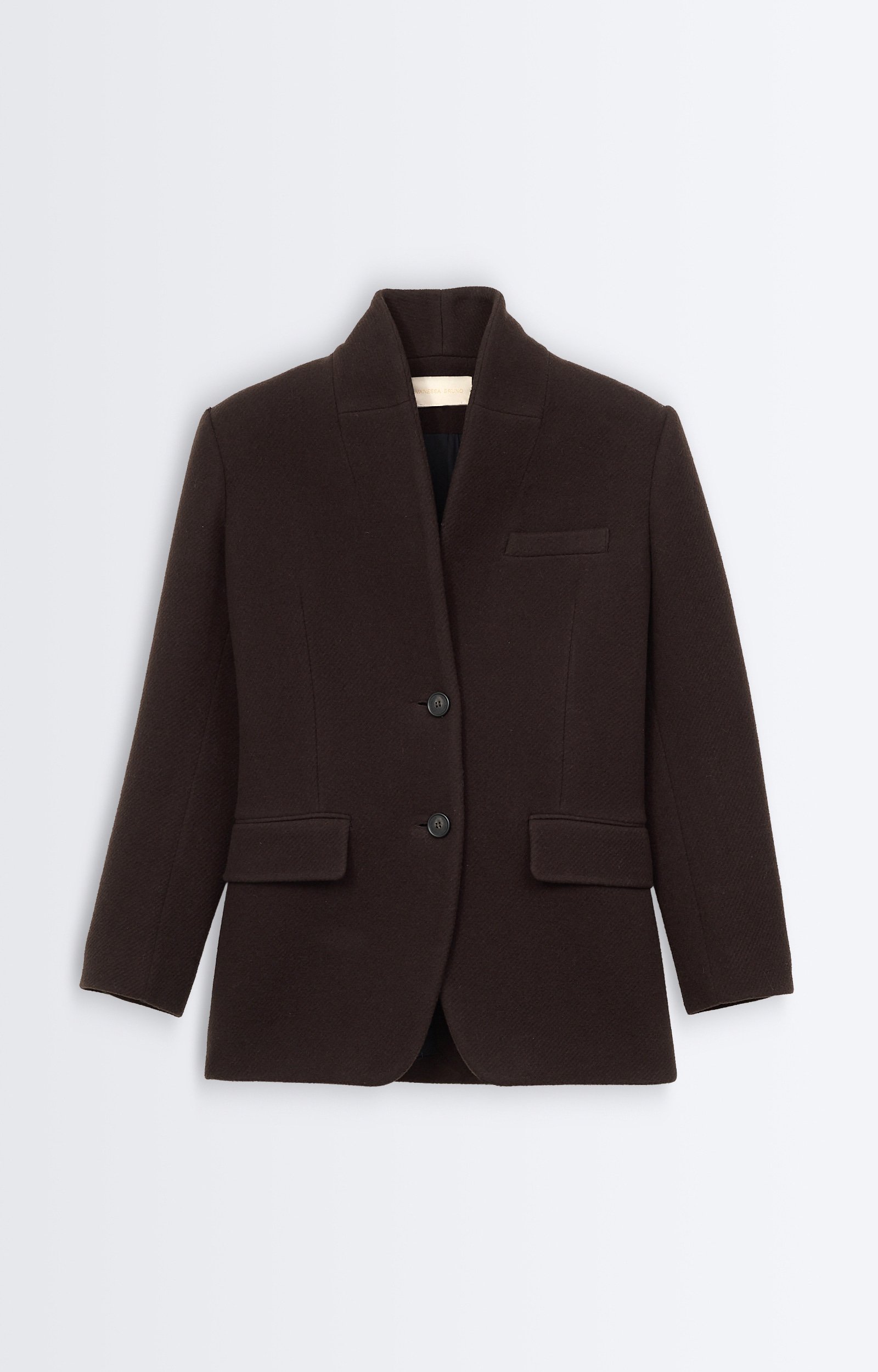 Jovanka Jacket, Straight virgin wool jacket