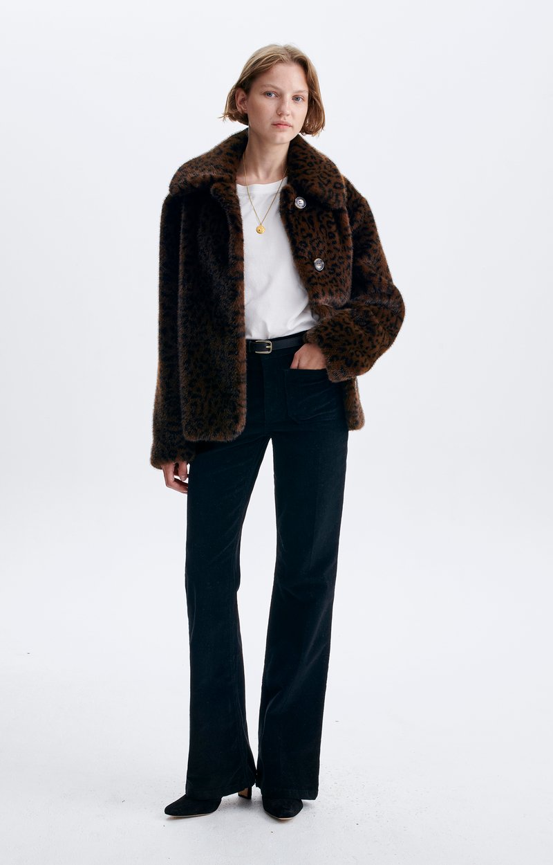 Heagle Jacket Leopard faux fur jacket FAWN/BLACK Vanessa Bruno