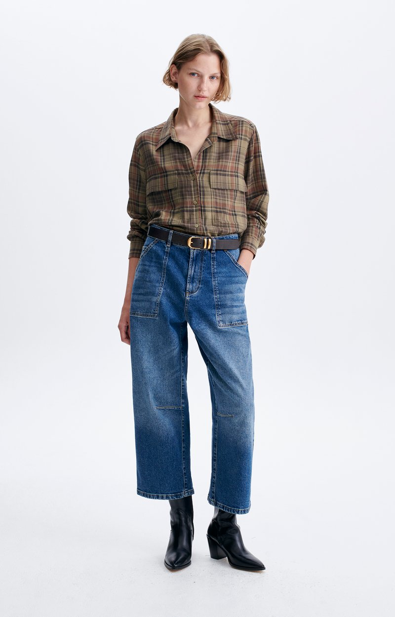 Demo Shirt Checked brushed cotton shirt KHAKI Vanessa Bruno