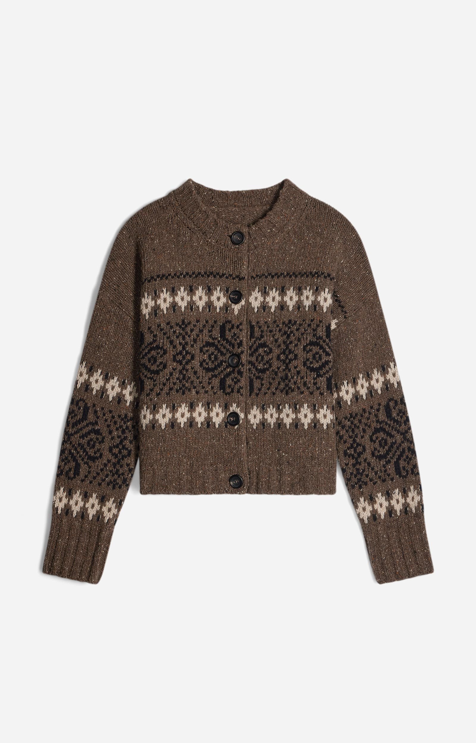 Hinata Cardigan Jacquard knit cardigan Mole Vanessa Bruno