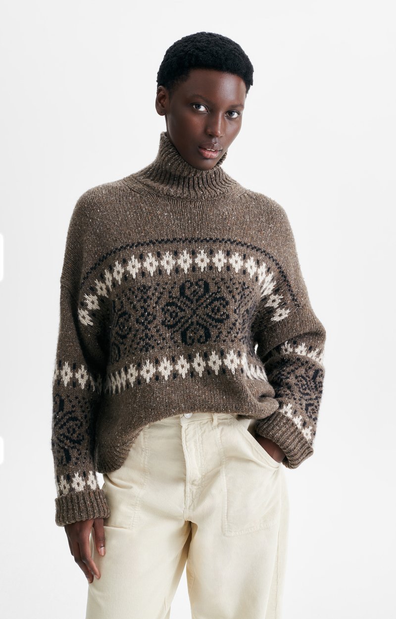 Huguette Jumper Jacquard high-neck jumper Mole Vanessa Bruno