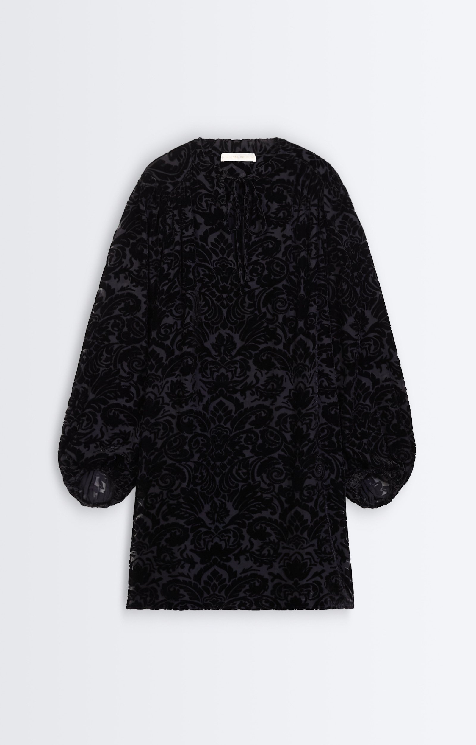 Hina Dress Short burnout velvet dress Black Vanessa Bruno
