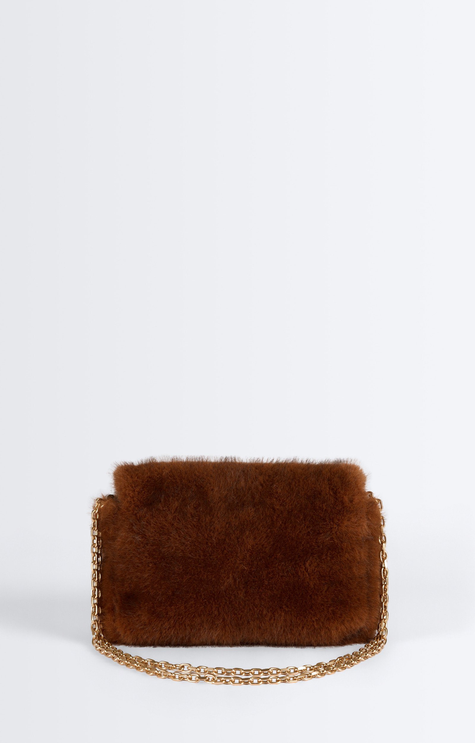 Medium Faux Fur Moon Bag Faux fur Moon bag, gold chain Ginger Vanessa Bruno