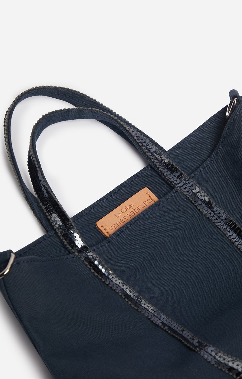 Canvas XS Zipped Cabas Tote Hand or crossbody carry, zip closure PYRITE Vanessa Bruno
