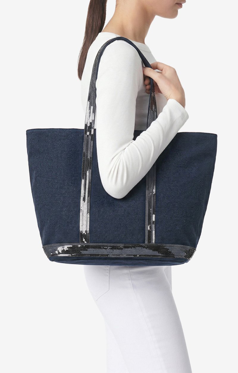 Canvas L Zipped Cabas Tote Shoulder carry, zip closure PYRITE Vanessa Bruno
