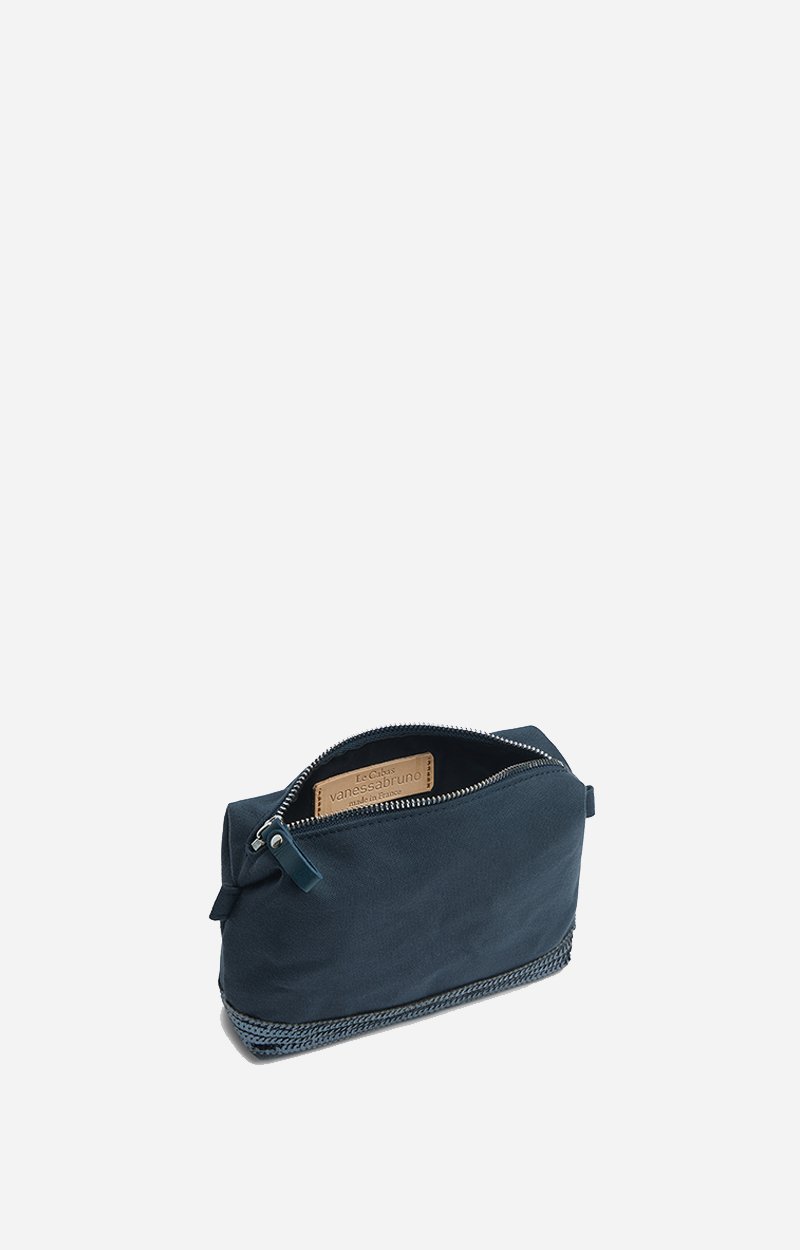 Canvas Small  Zipped Clutch Canvas & Sequins PYRITE Vanessa Bruno