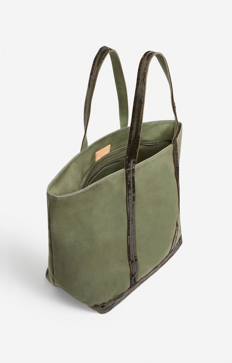 Canvas L Zipped Cabas Tote Shoulder carry, zip closure CLOVER Vanessa Bruno