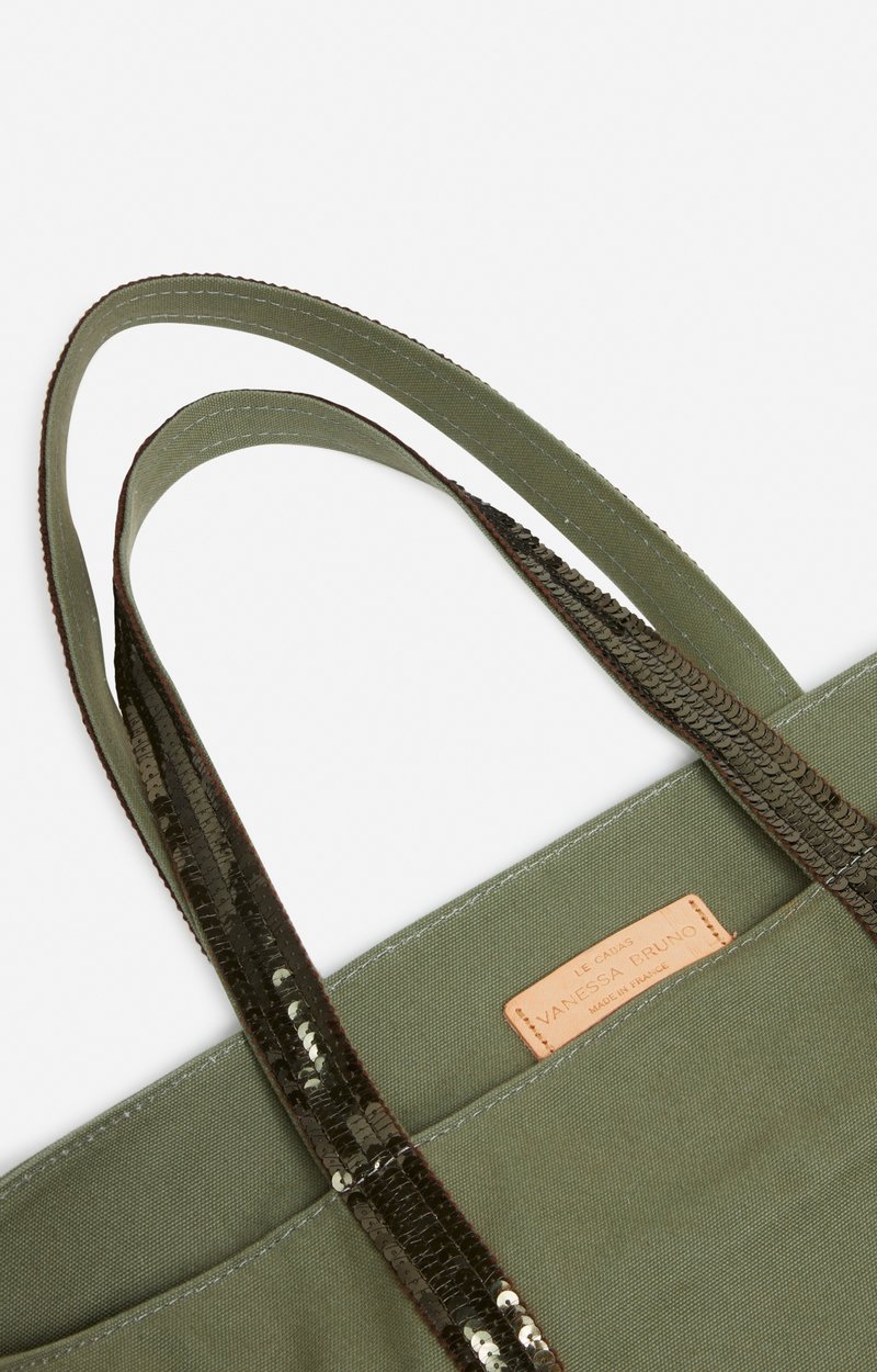 Canvas L Zipped Cabas Tote Shoulder carry, zip closure CLOVER Vanessa Bruno