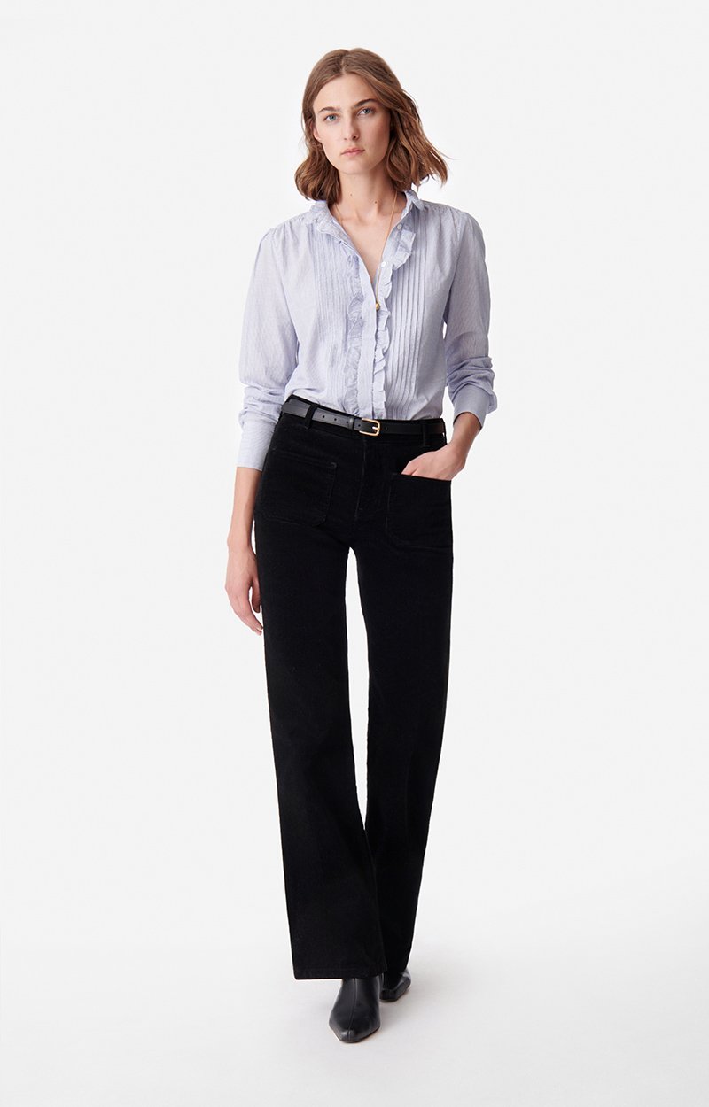Dompay Flare Pants Corduroy Black Vanessa Bruno