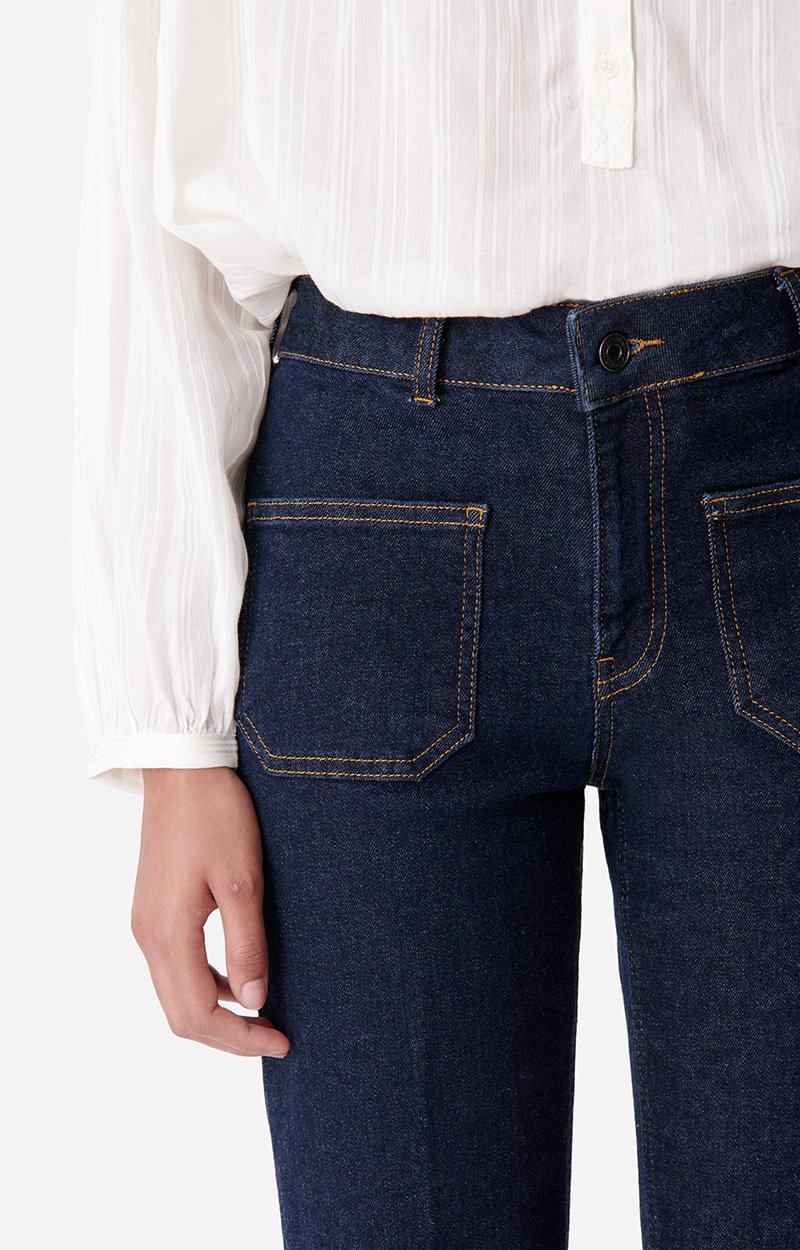 Dompay Flare Jeans High-Waisted, Flare Cut Indigo Vanessa Bruno