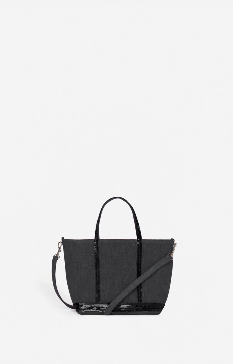 Linen XS Zipped Cabas Tote, Hand or crossbody carry, zip closure