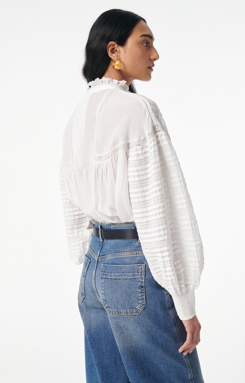 Dahlia Blouse Cotton Blend White Vanessa Bruno