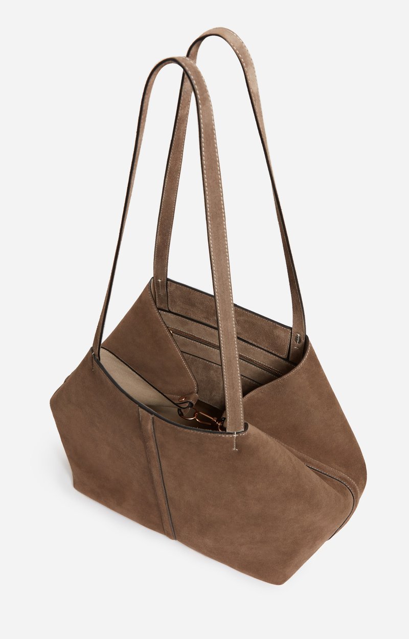 Large Calf Leather Daily Tote Cowhide leather, made in Italy Mole Vanessa Bruno
