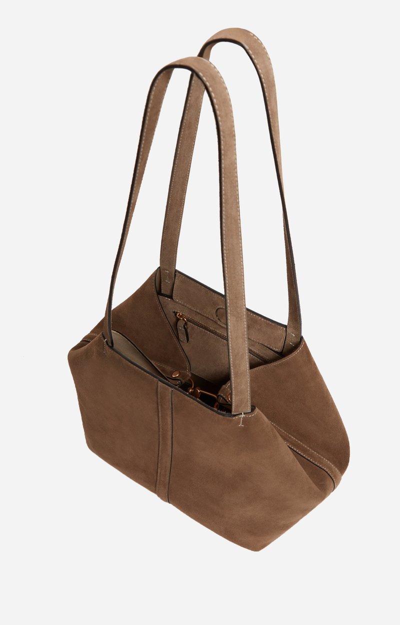 Small Calf Leather Daily Tote Cowhide leather, made in Italy Mole Vanessa Bruno