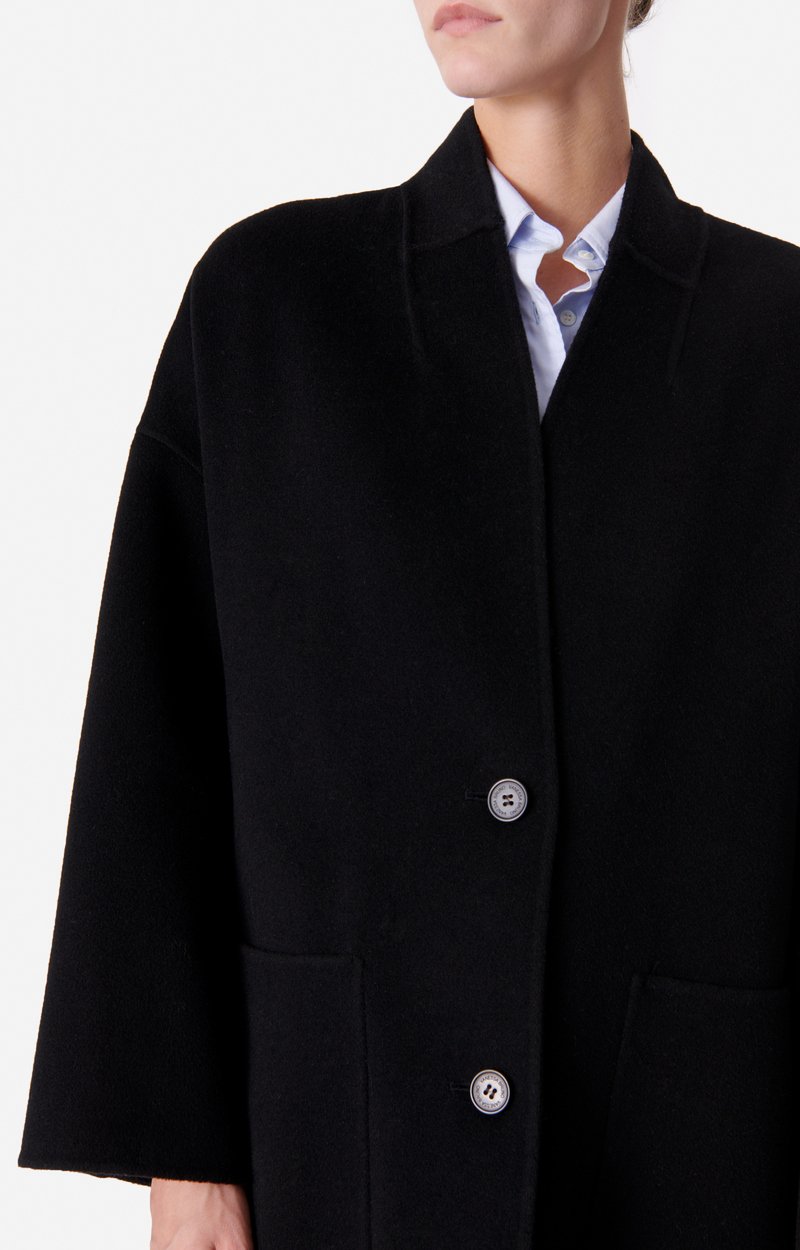 Bachir Coat Wool Blend Black Vanessa Bruno
