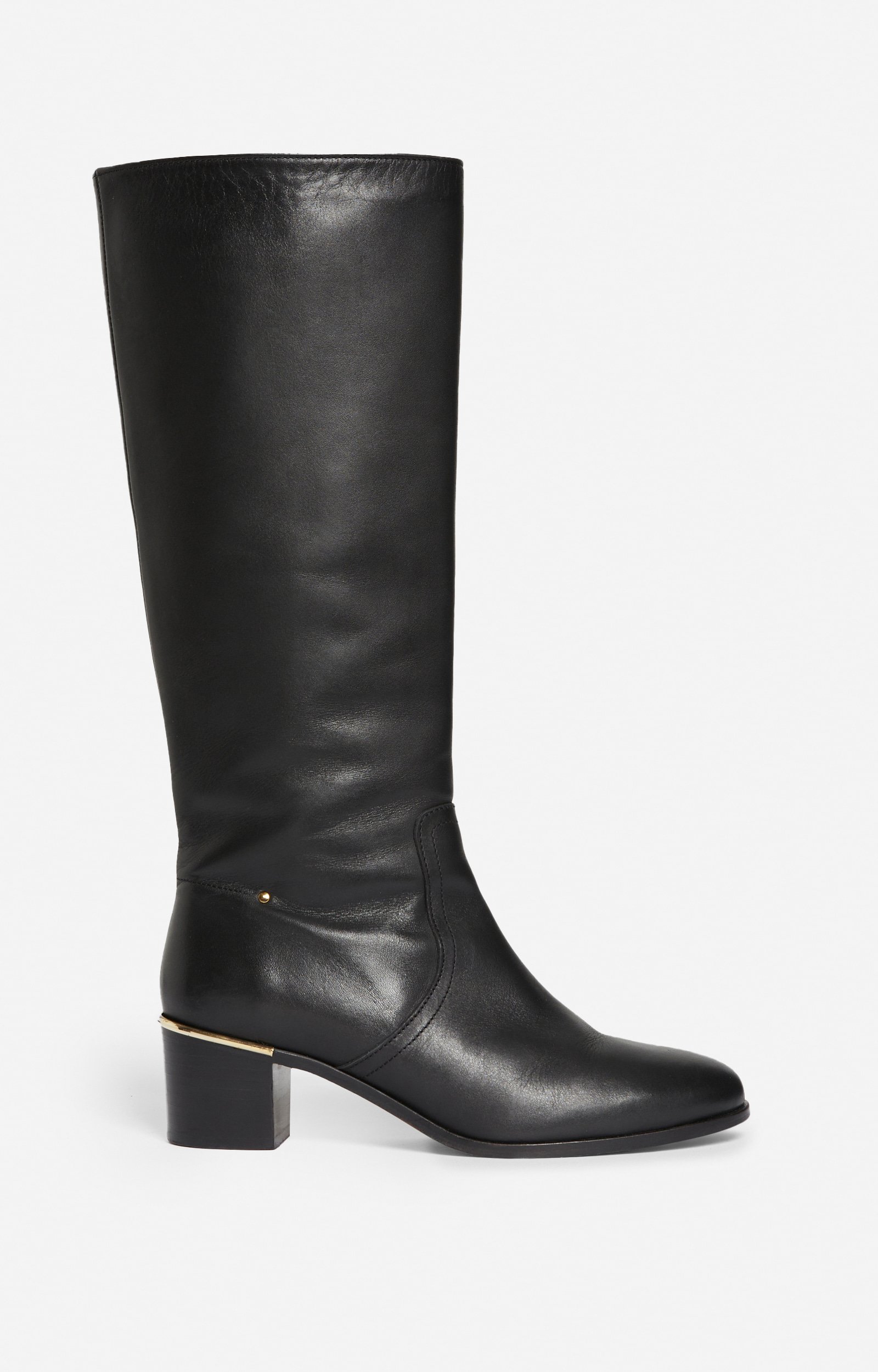 Smooth Leather Riding Boots, Made in Portugal