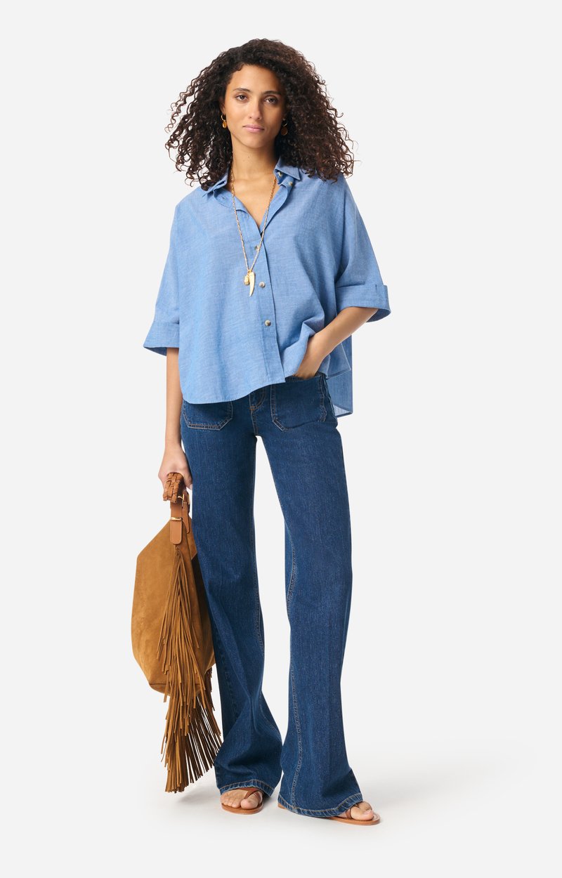 Bobby Shirt 100% Cotton Chambray Vanessa Bruno