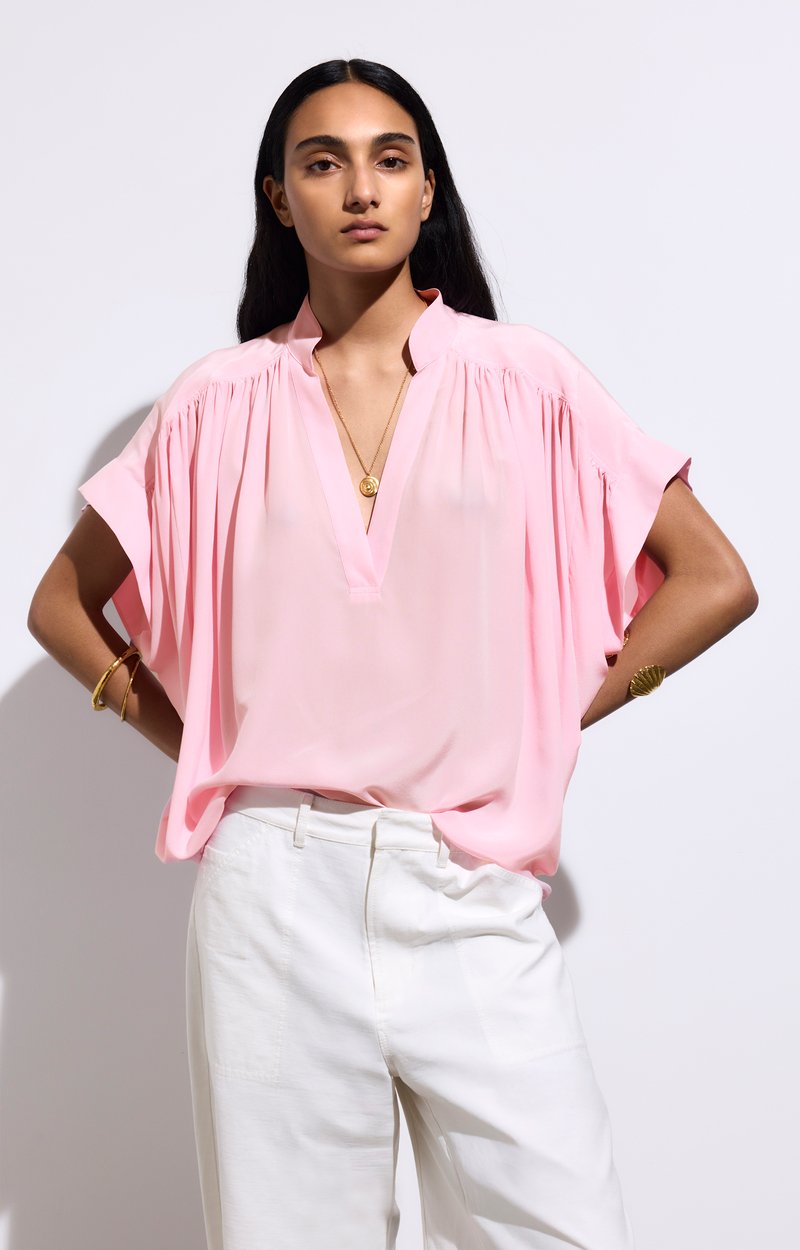 Cory Blouse 100% Silk Pink Vanessa Bruno