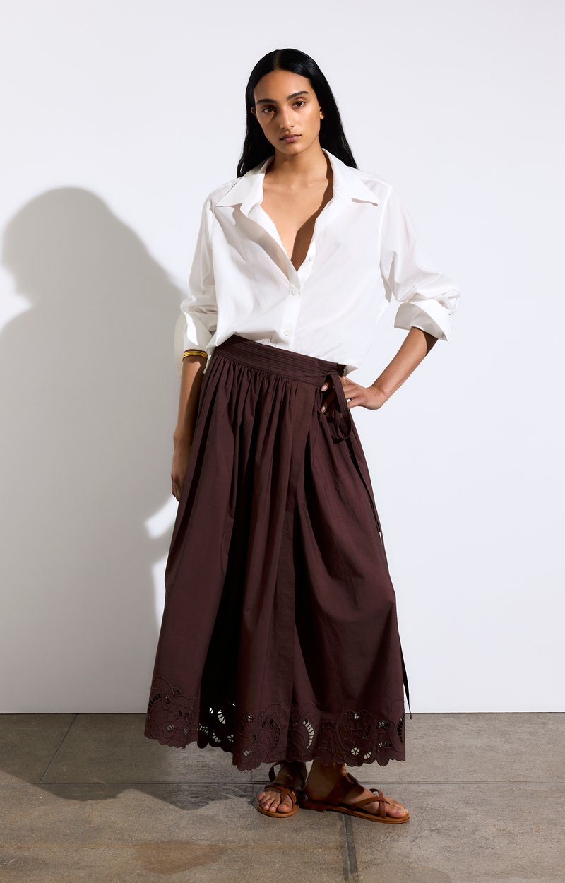 Guillaume Skirt, Made of cotton & embroidery