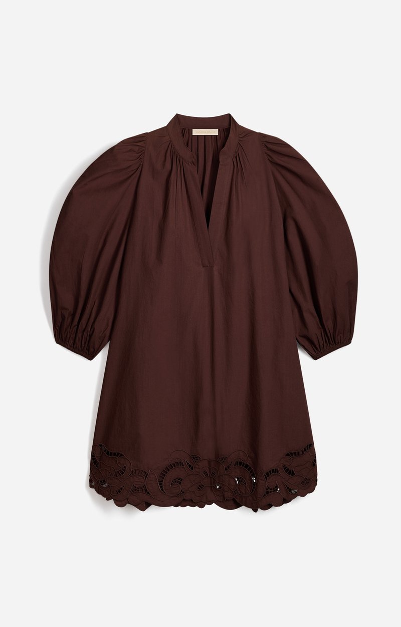 Hamanda Dress Cotton & embroidery CHOCOLATE Vanessa Bruno