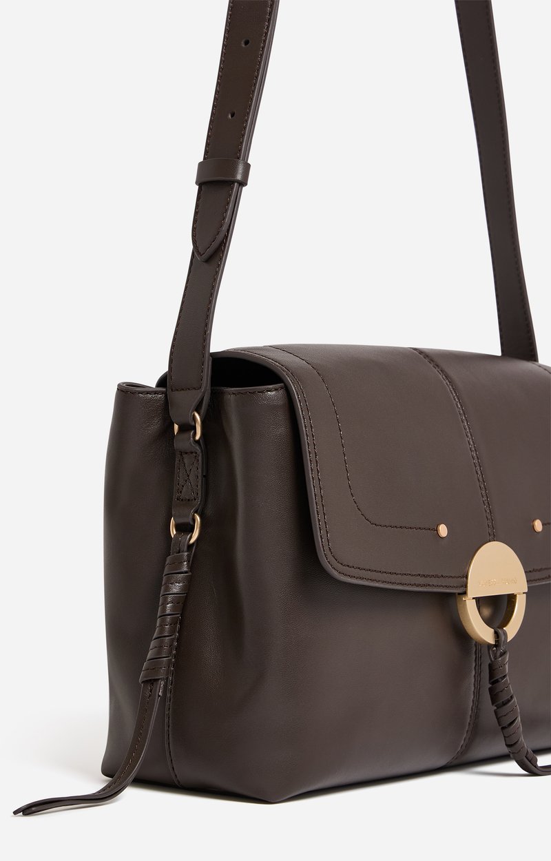 Large Leather Othilia Bag Smooth lambskin, adjustable strap BROWNIE Vanessa Bruno