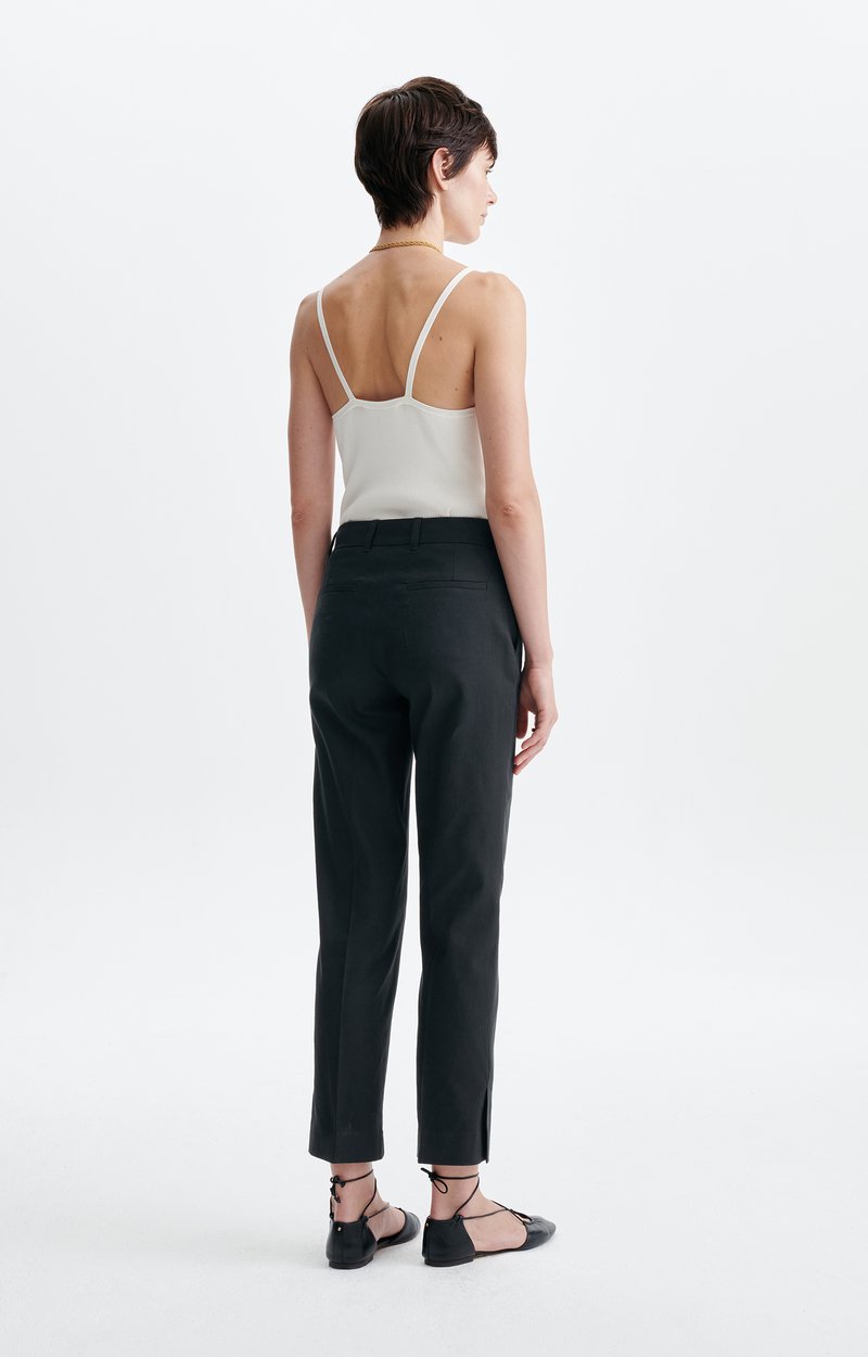 Gandiel Flared Pants Linen and cotton, high-waisted, flared cut Black Vanessa Bruno