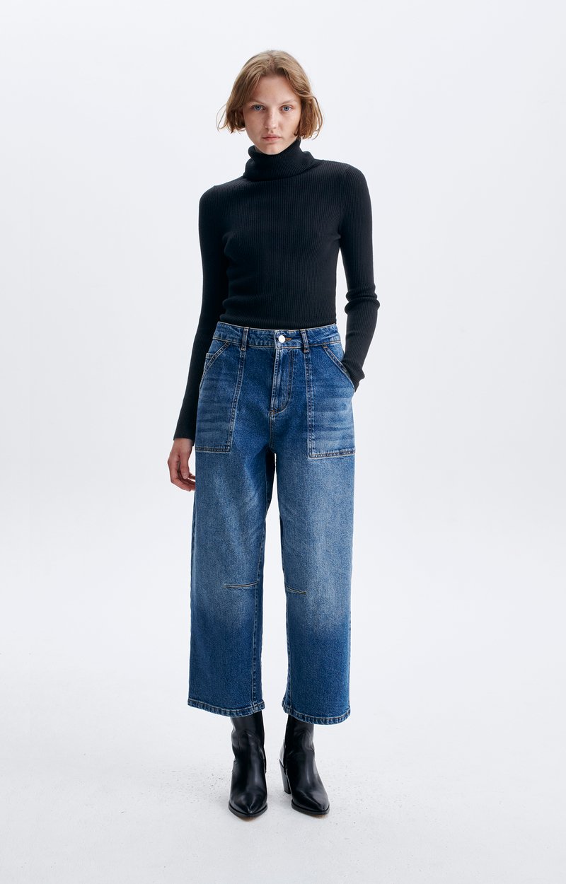 Cargo Pants Cotton denim, wide cut, cargo pockets France Vanessa Bruno