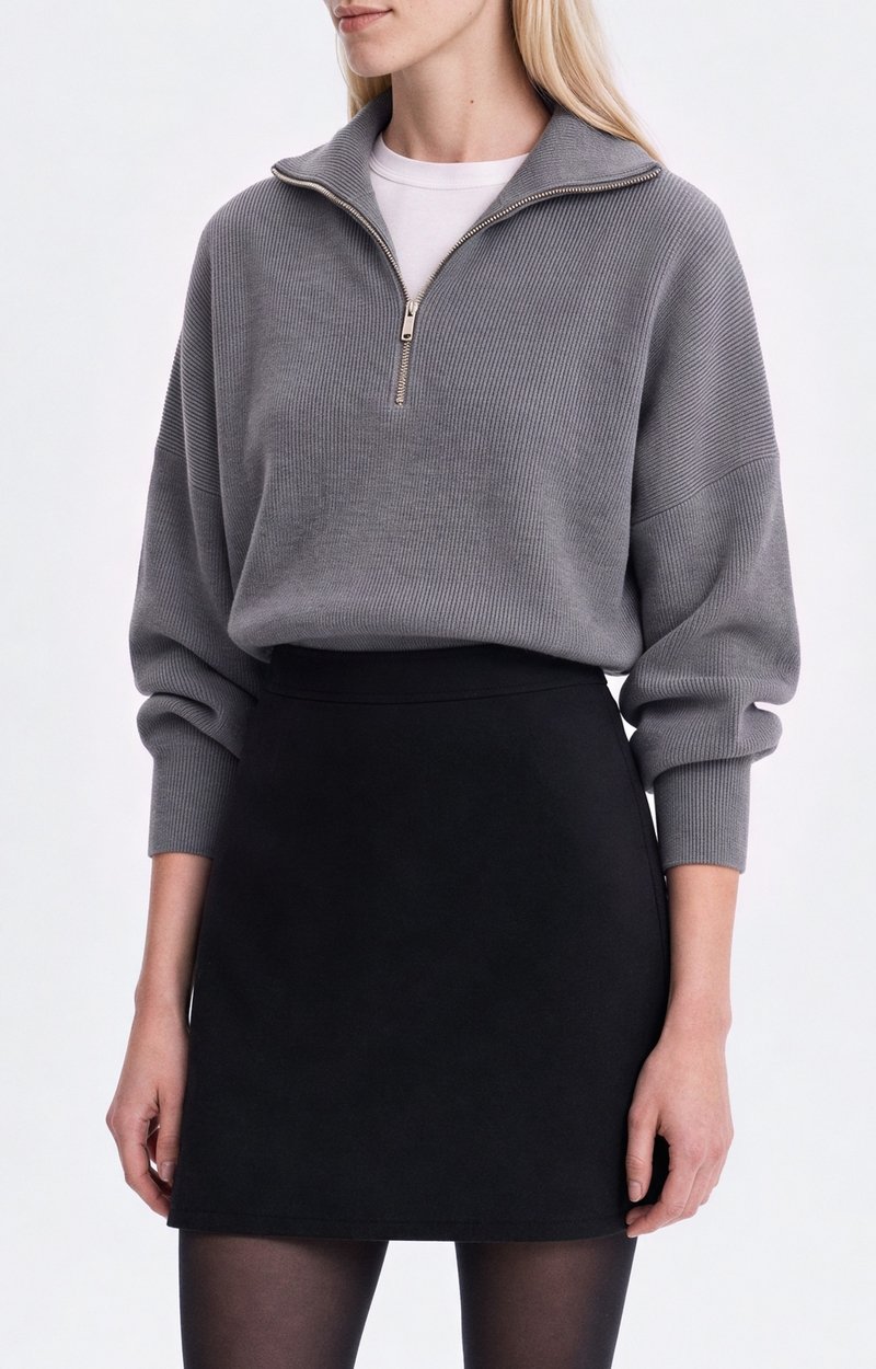Juna Skirt Mini skirt in double-face wool Black Vanessa Bruno