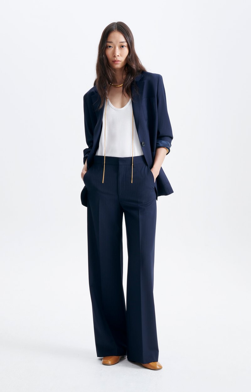 Caline Jacket Tailored flannel jacket, navy shade Navy Blue Vanessa Bruno