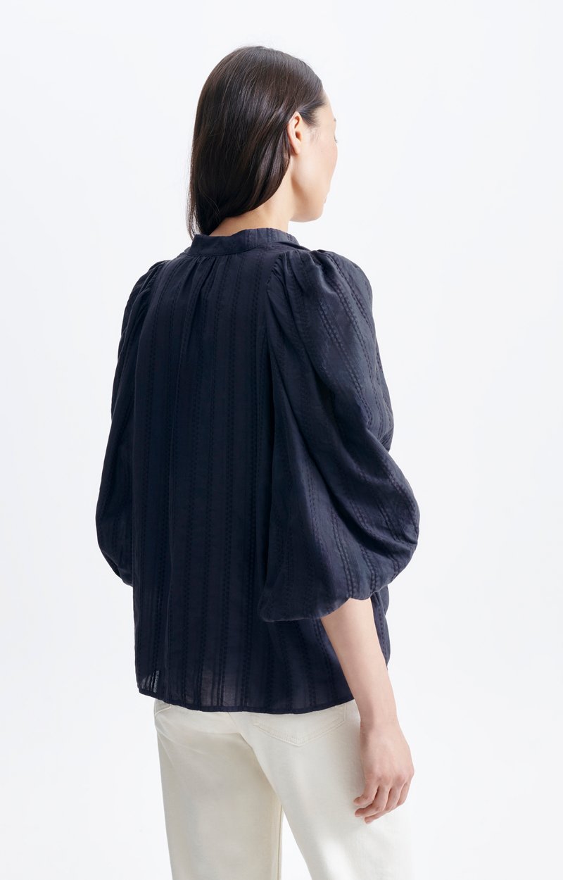 Bell Blouse Bohemian cotton blouse Navy Blue Vanessa Bruno