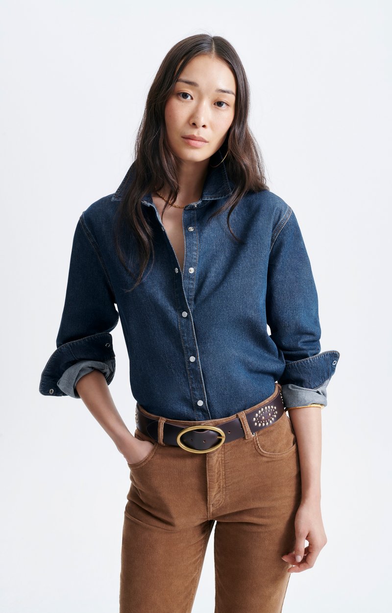 Gigi Shirt Cotton denim overshirt Indigo Vanessa Bruno