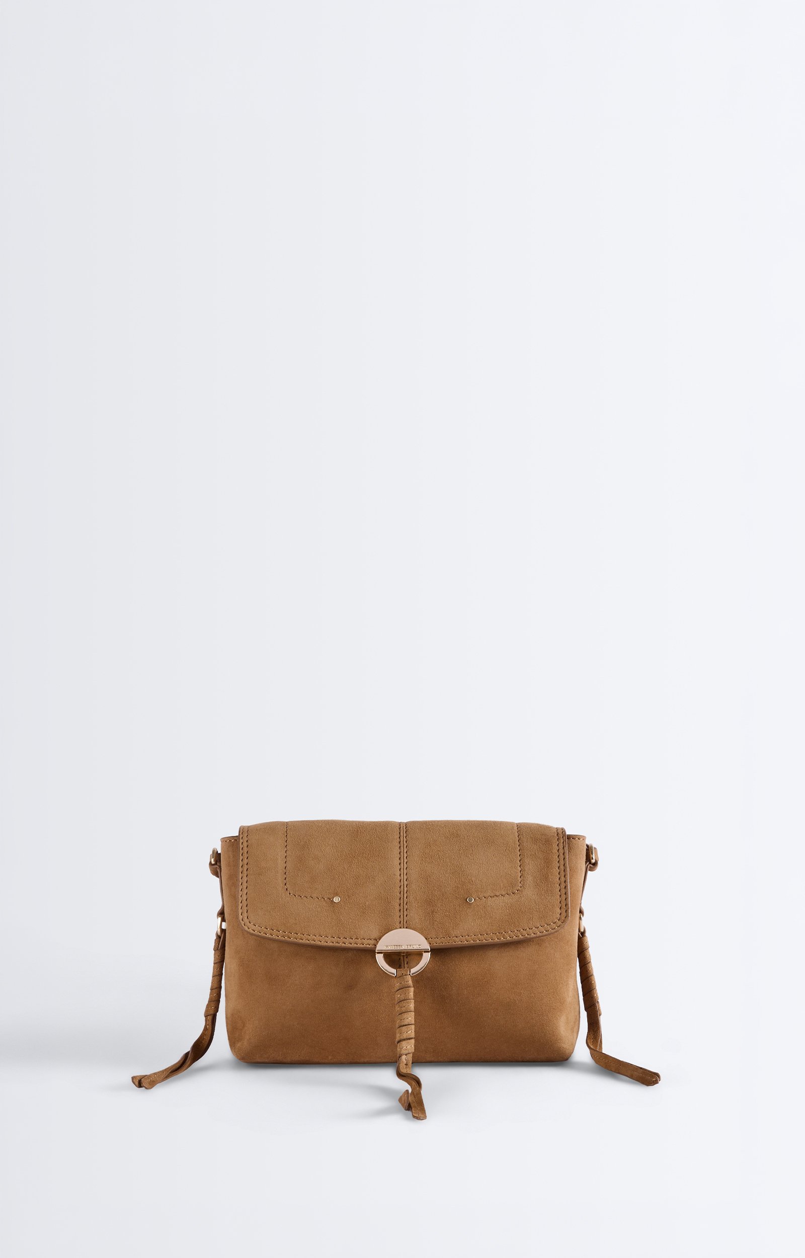 Small Leather Othilia Bag Goatskin clutch, adjustable strap HAZELNUT Vanessa Bruno
