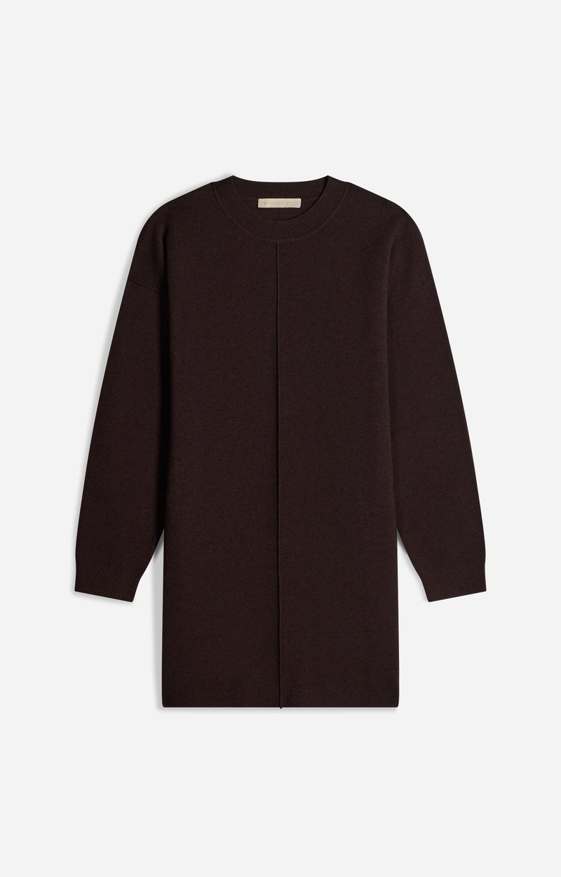 Hyacinthe Dress Short knit dress in wool and cotton CHOCOLATE Vanessa Bruno
