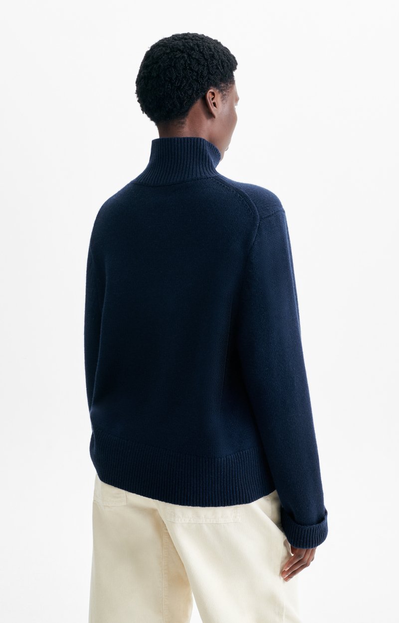 Henzo Sweater Merino-yak roll-neck jumper Navy Blue Vanessa Bruno