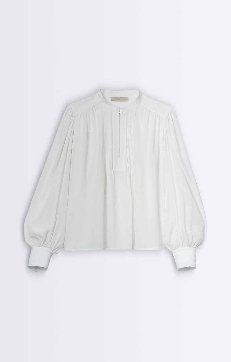 Helene Blouse Silk blouse with stand collar IVORY Vanessa Bruno
