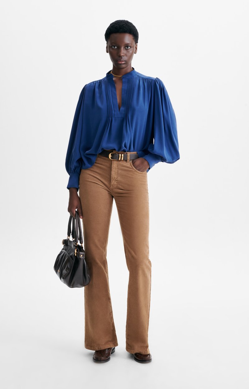 Helene Blouse Silk blouse with stand collar INK Vanessa Bruno