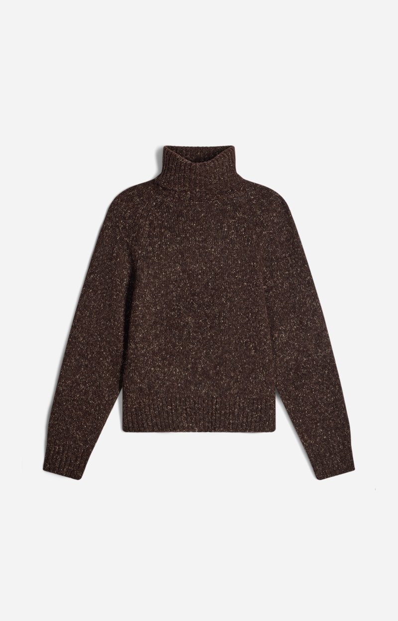Hideki Sweater Brushed-knit roll-neck jumper CHOCOLATE Vanessa Bruno