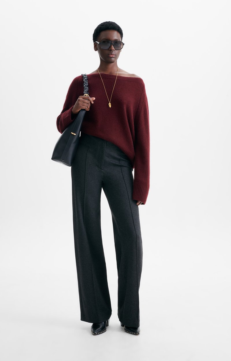 Hestia Sweater Cashmere boat-neck jumper BURGUNDY Vanessa Bruno