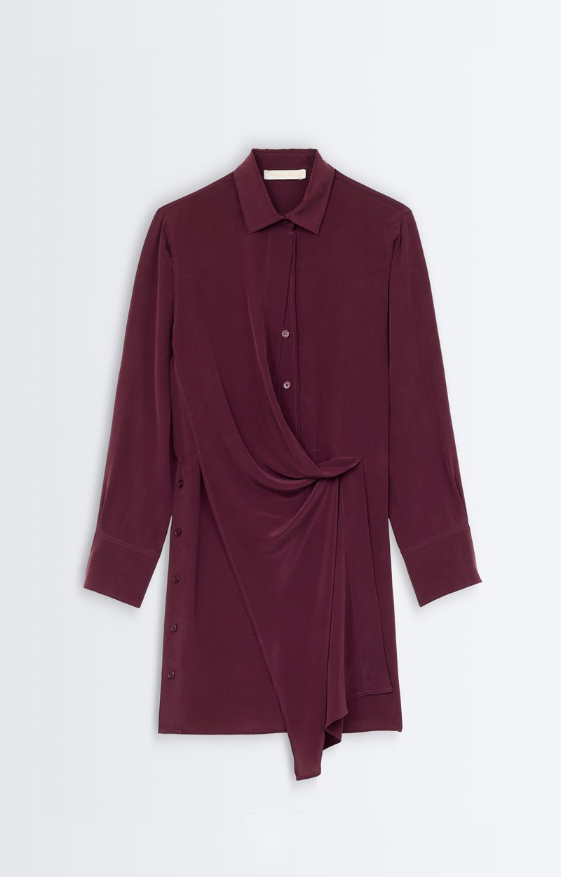 Demi Dress Short silk-and-viscose dress Fig Vanessa Bruno