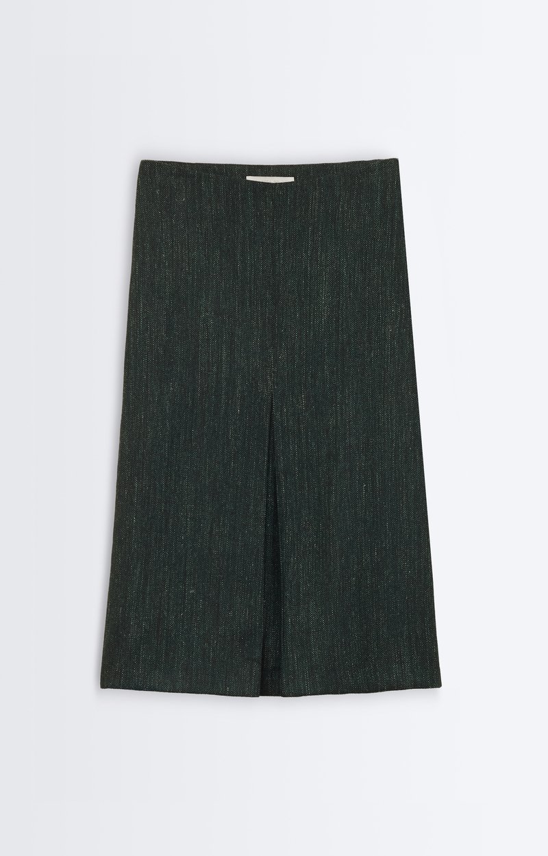 Horphe Skirt Straight wool-herringbone skirt DARK GREEN Vanessa Bruno