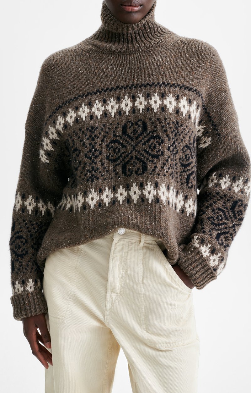 Huguette Jumper Jacquard high-neck jumper Mole Vanessa Bruno