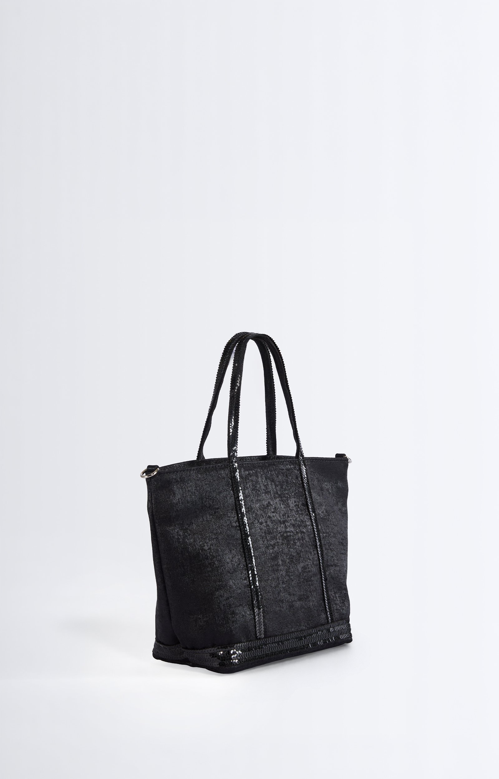 Sequin S Cabas Tote Sequin cabas, removable strap Black Vanessa Bruno