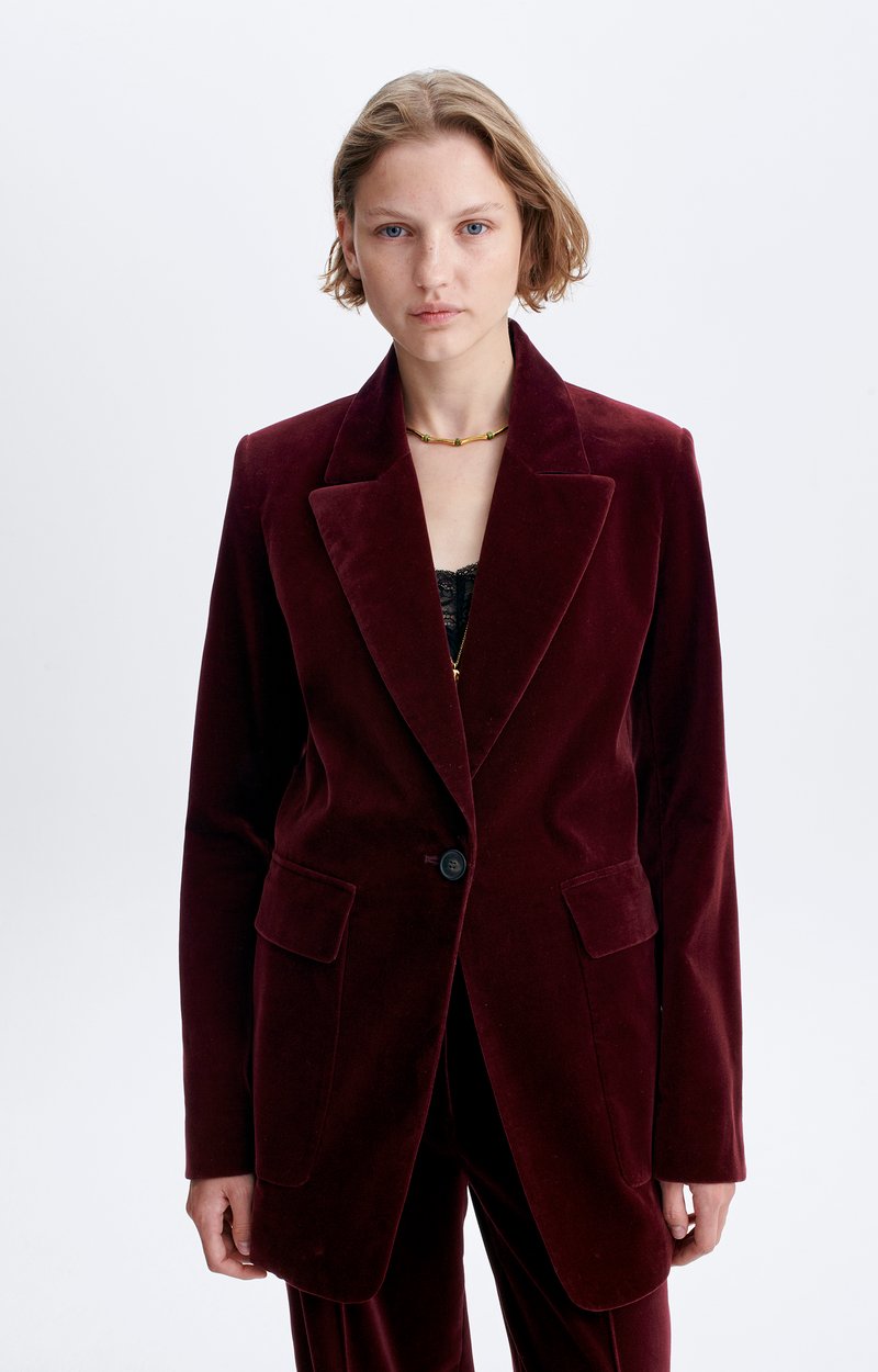Floea Jacket Cotton-velvet tailored jacket WINE Vanessa Bruno